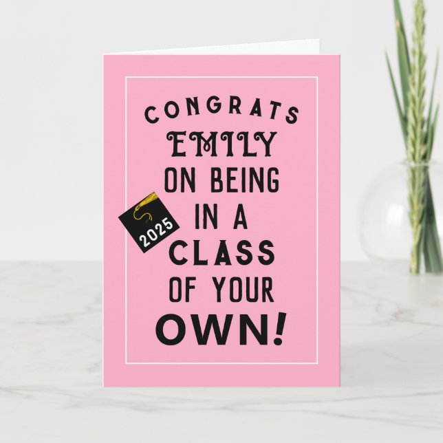 Personalized Graduation 2025 Card (Front)