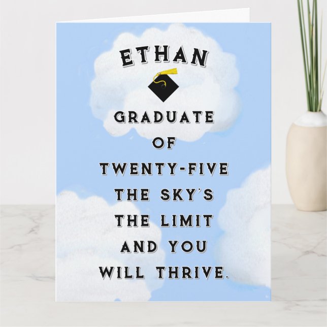 Personalized Graduation 2025 Card (Front)