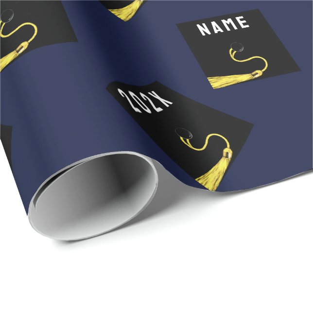 Personalized Graduation 2025 Gift Wrapping Paper (Roll Corner)