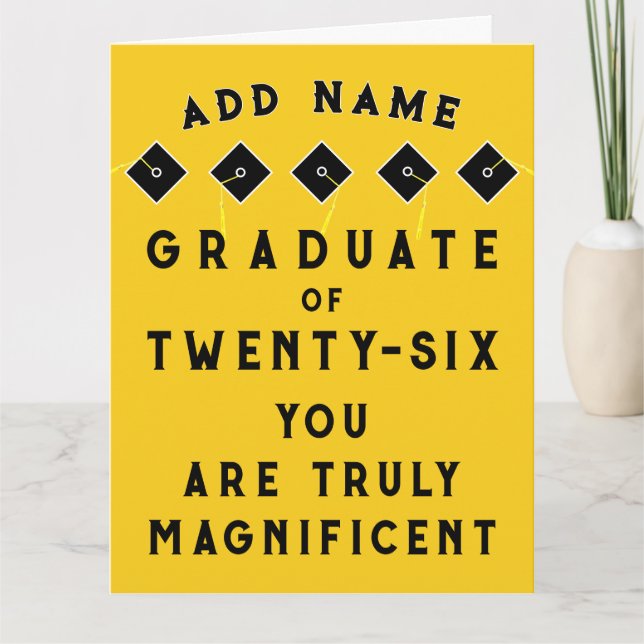 Personalized Graduation 2026 Card (Front)