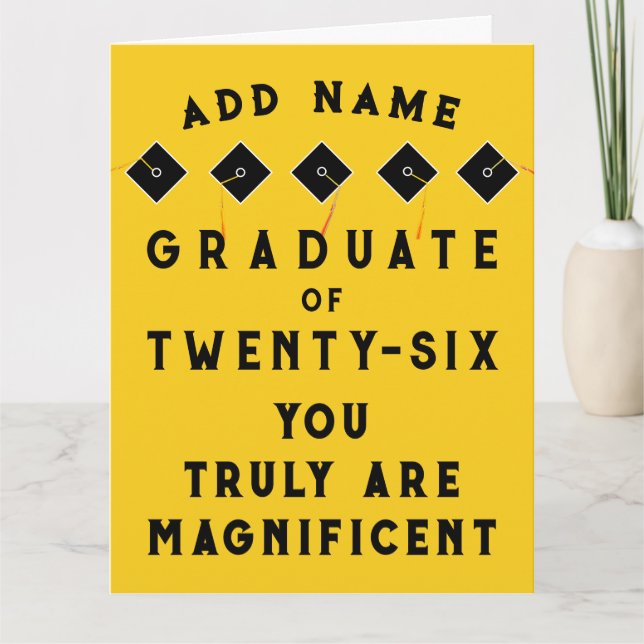 Personalized Graduation 2026 Card (Front)