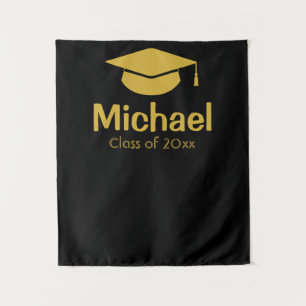 Personalized Graduation Backdrop Class of 2022 Tapestry