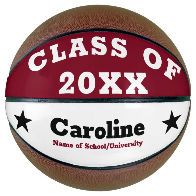 Personalized Graduation Basketball (Front)