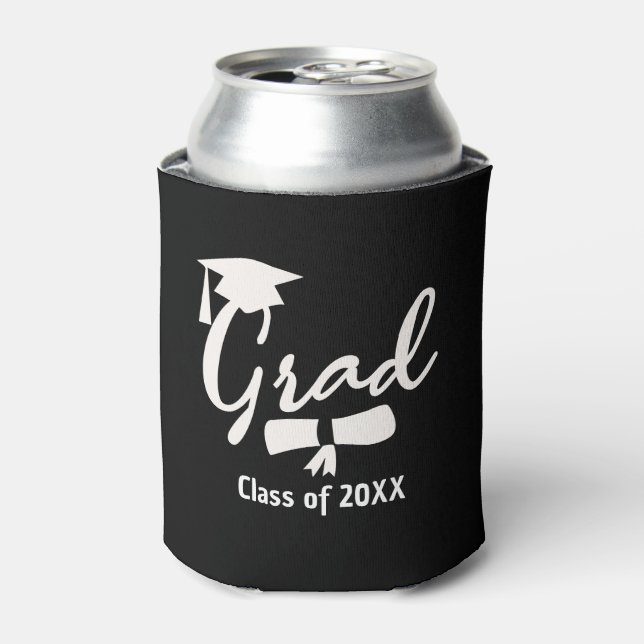 Personalized Graduation Beer Cooler, Custom Year  Can Cooler (Can Front)