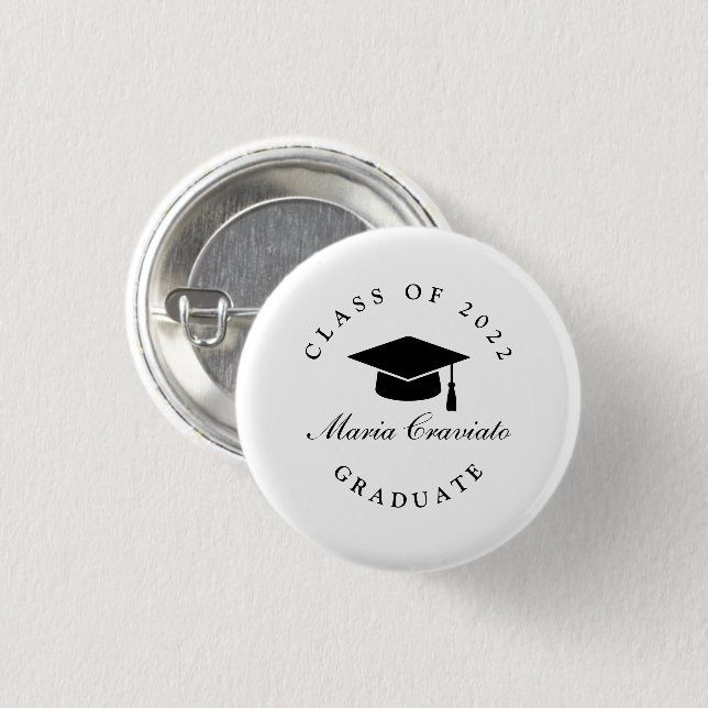 Personalized Graduation Button (Front & Back)