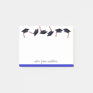 Personalized Graduation Caps Gone Wild Purple Post-it Notes