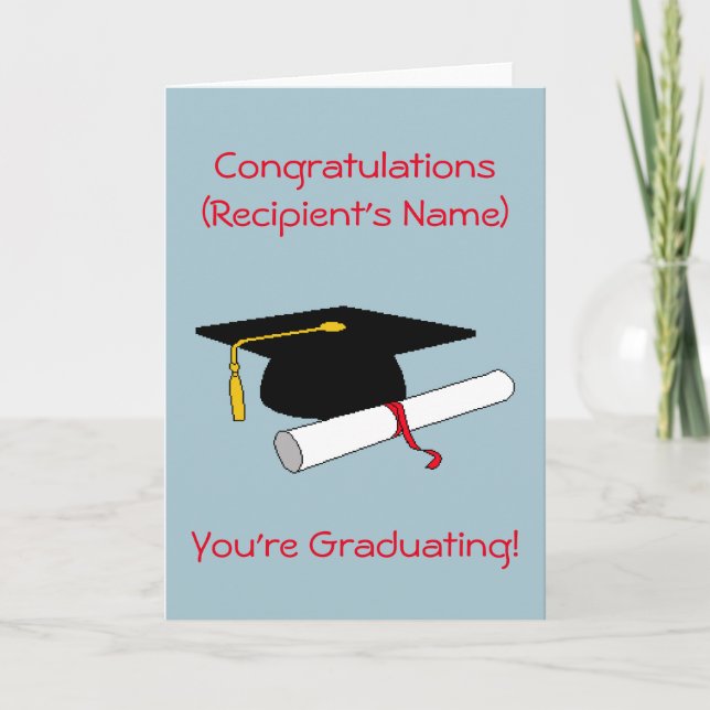 Personalized Graduation Card (Front)