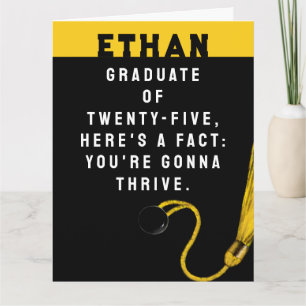 Personalized Graduation Class of 2025 Card