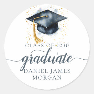 Personalized Graduation Class Of  Classic Round Sticker