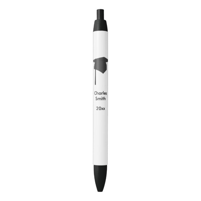 Personalized Graduation Class of Pens Black (Front Vertical)