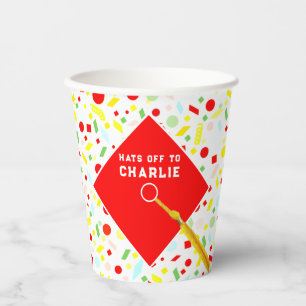 Personalized Graduation Confetti Paper Cups