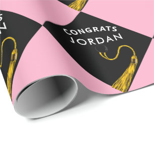 Personalized Graduation Congrats Gift Wrapping Paper