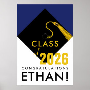 personalized graduation congrats poster