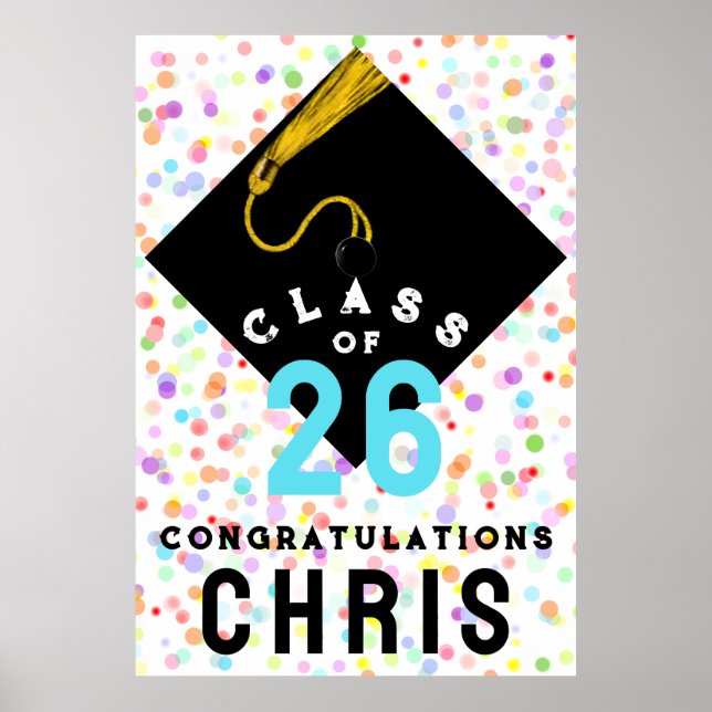 personalized Graduation Congrats Poster (Front)