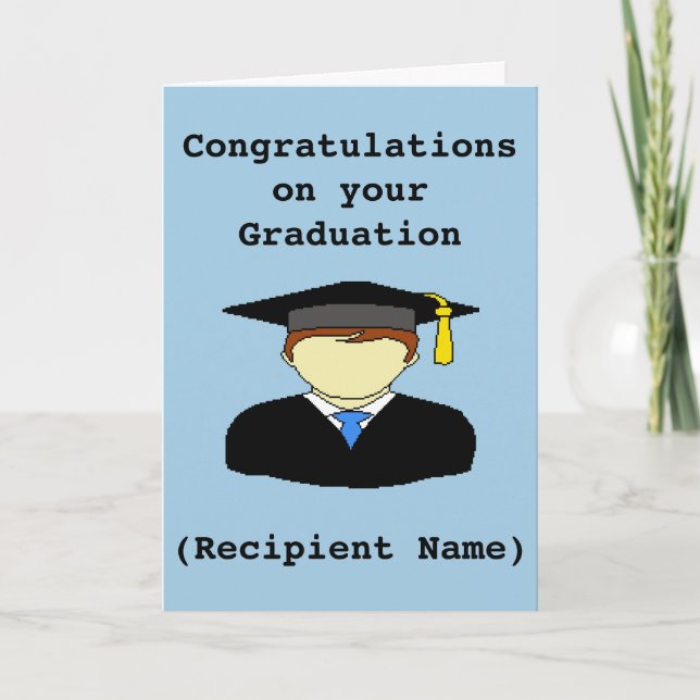 Personalized Graduation Congratulations Card (Front)