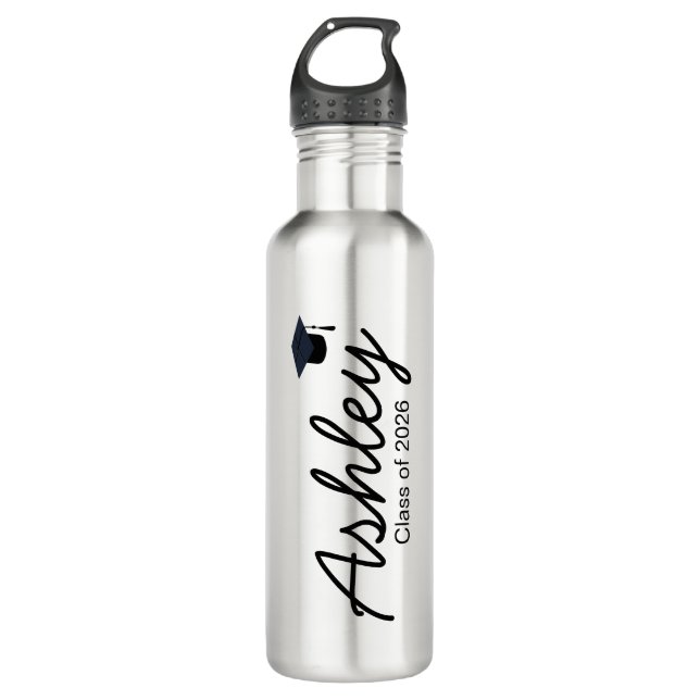 Personalized Graduation Cup Custom Tumbler Gift fo 710 Ml Water Bottle (Front)