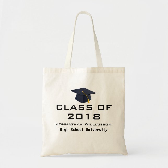 Personalized Graduation Custom Tote Bag Tote Bag (Front)