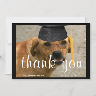 Personalized Graduation Dog w/ Tassel Announcement