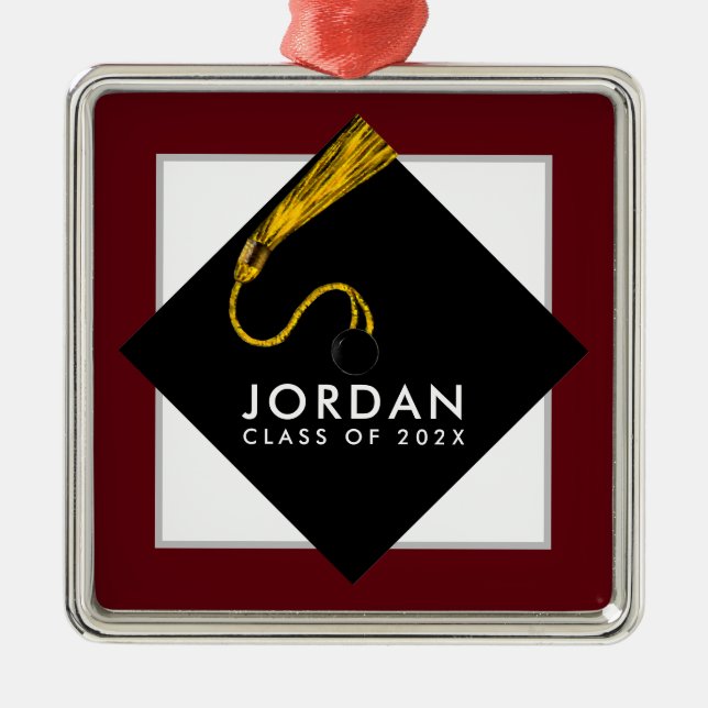 Personalized Graduation Gift 2023 Metal Ornament (Front)