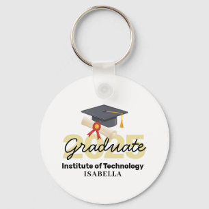 Personalized Graduation Gift - Class of 2025 Keychain