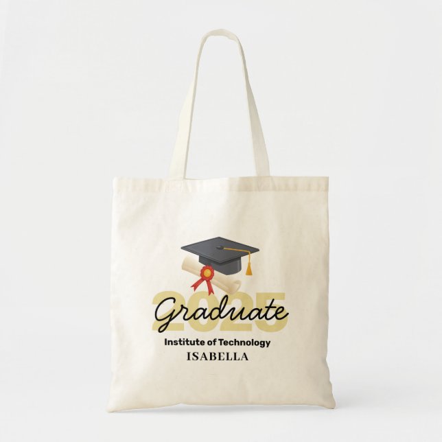 Personalized Graduation Gift - Class of 2025 Tote Bag (Front)