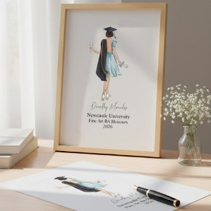 Personalized Graduation Gift College Custom  Canvas Print