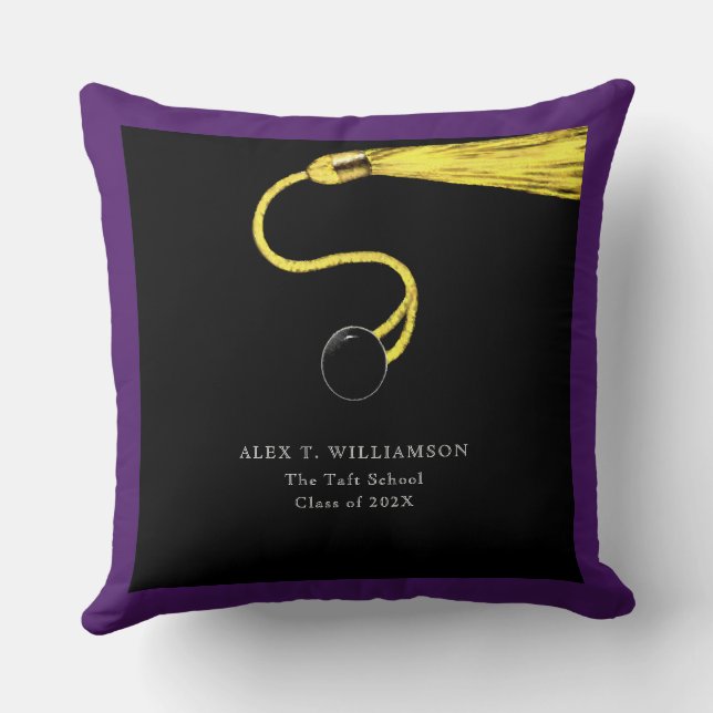Personalized Graduation Gift Throw Pillow (Back)