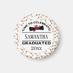 Personalized Graduation Gift Time To Celebrate Magnet