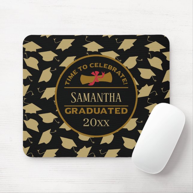 Personalized Graduation Gift | Time To Celebrate Mouse Pad (With Mouse)