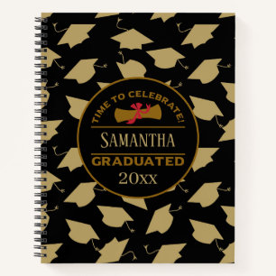 Personalized Graduation Gift Time To Celebrate Notebook