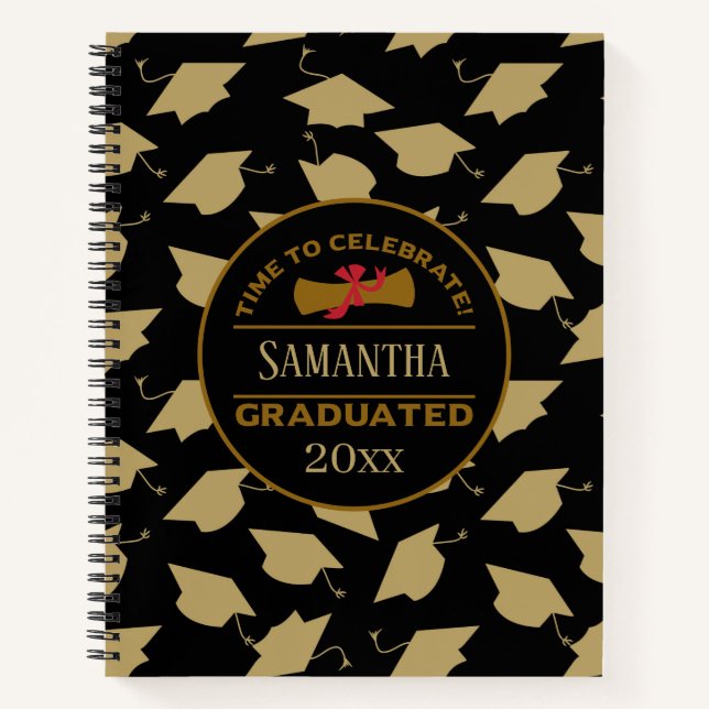 Personalized Graduation Gift | Time To Celebrate Notebook (Front)