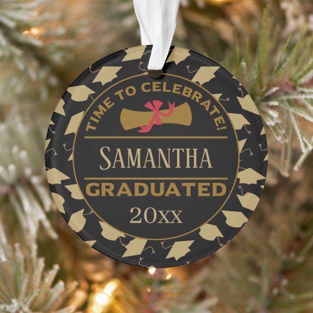 Personalized Graduation Gift | Time To Celebrate Ornament (Tree)