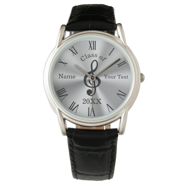 Personalized Graduation Gifts for Music Majors Watch (Front)