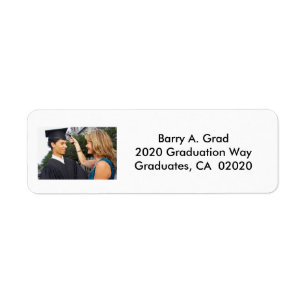 Personalized Graduation Invitation Return Address