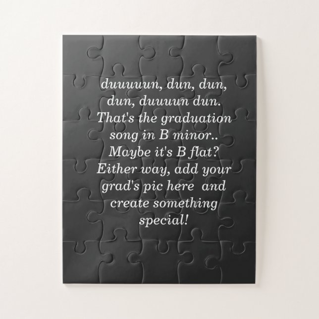 Personalized Graduation  Jigsaw Puzzle (Vertical)