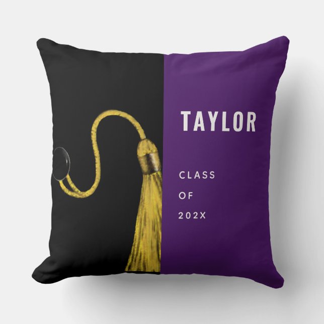Personalized Graduation Keepsake Gift Throw Pillow (Front)