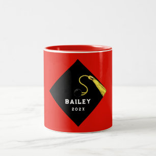 Personalized Graduation Keepsake Gift Two-Tone Coffee Mug