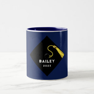 Personalized Graduation Keepsake Gift Two-Tone Coffee Mug