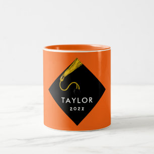 Personalized Graduation Keepsake Gift Two-Tone Coffee Mug
