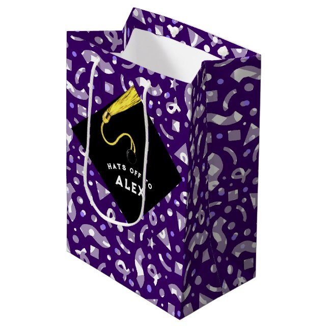Personalized Graduation Medium Gift Bag (Front Angled)