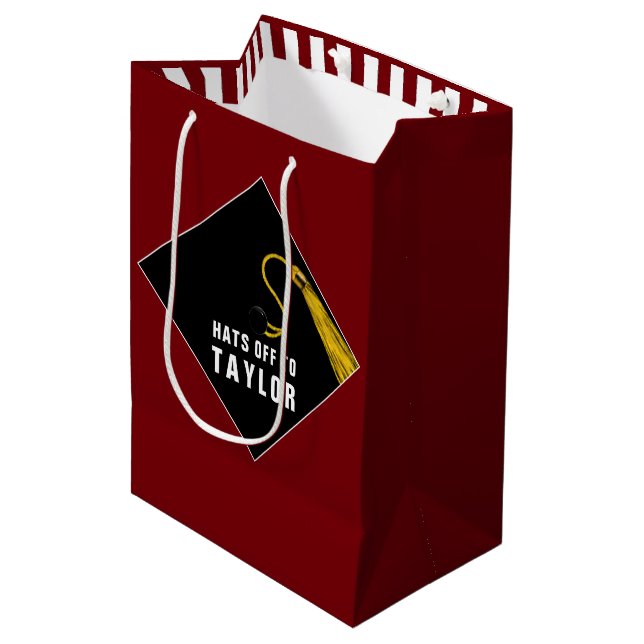 Personalized Graduation Medium Gift Bag (Front Angled)