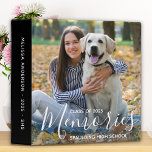 Personalized Graduation Memories Photo Album Binder<br><div class="desc">Celebrate your graduate and give a special personalized gift with this custom photo graduation photo album scrapbook. This unique graduate photo album binder will be a treasured keepsake. Customize with your favourite senior or college photos, front and back , and personalize with graduating year, high school or college, and name....</div>