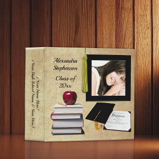 Personalized Graduation or High School Memory Book Binder