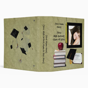 Personalized Graduation or High School Memory Book Binder