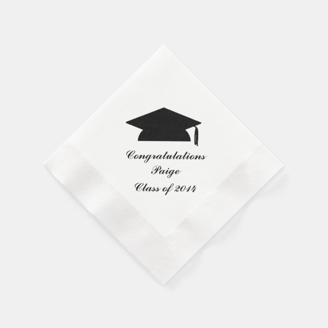 Personalized Graduation Paper Napkins (Corner)