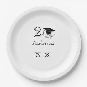 Personalized Graduation Paper Plates