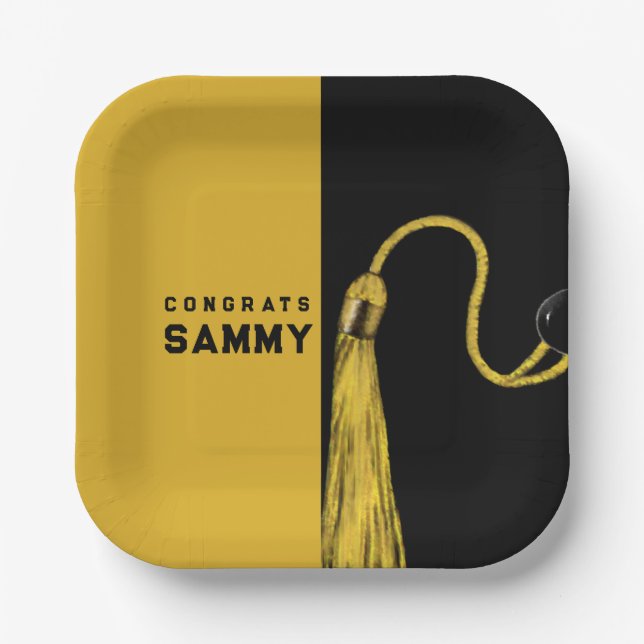 Personalized Graduation Paper Plates (Front)