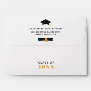 Personalized Graduation Party Grad Cap Tassel Envelope