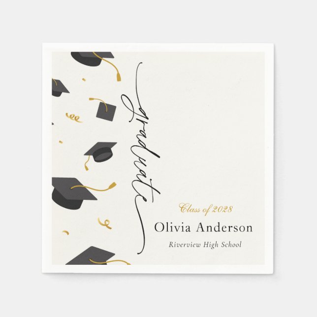 Personalized Graduation Party Napkin (Front)