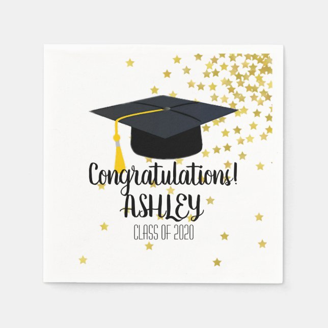 Personalized Graduation Party Napkins (Front)